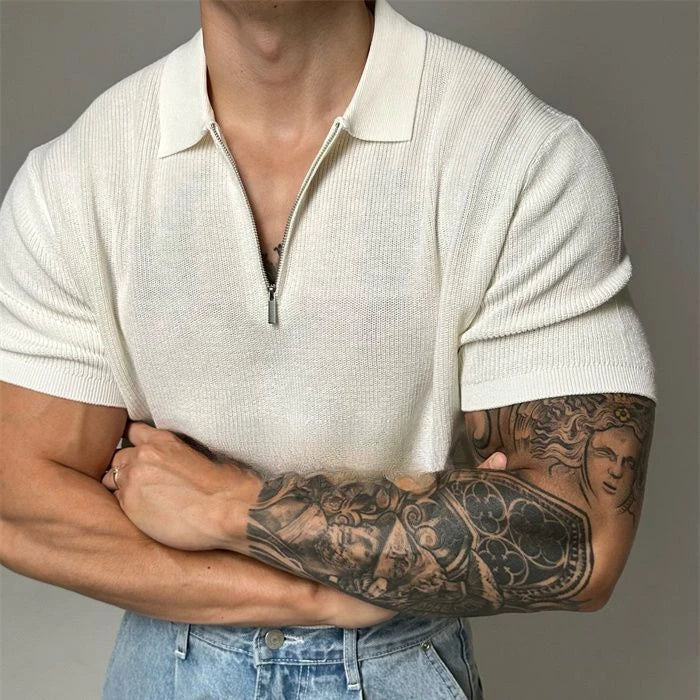 Ethan Cole Knit Polo Shirt
