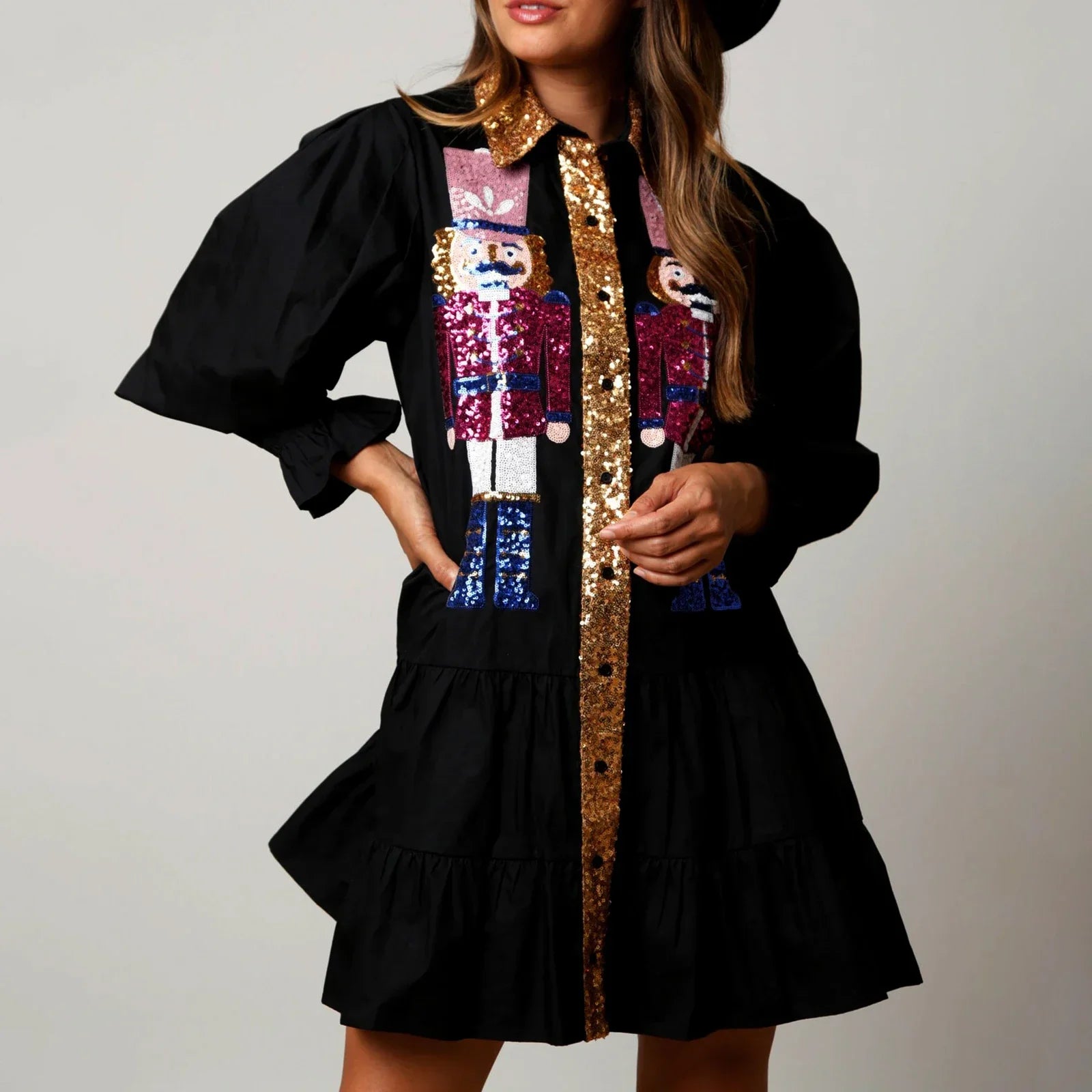 Nutcracker Sparkle Holiday Dress