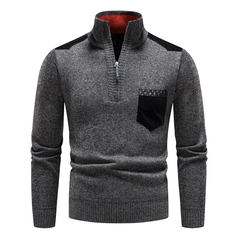 Renzo Wool Half-Zip Sweater