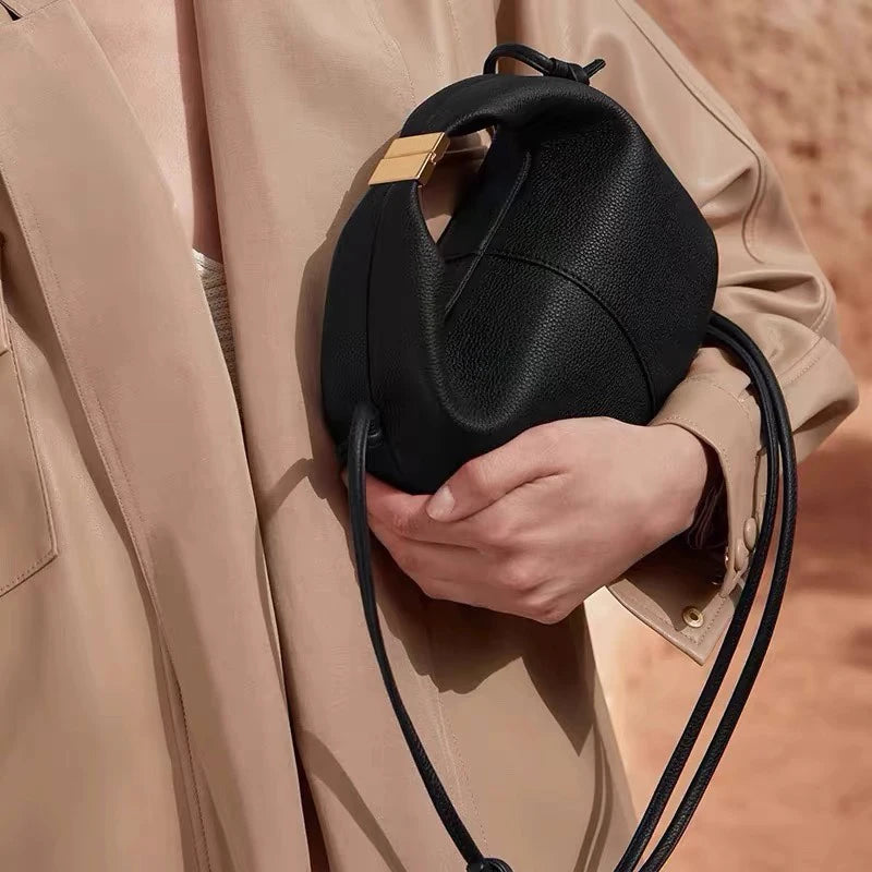 Camille Pebbled Leather Handbag