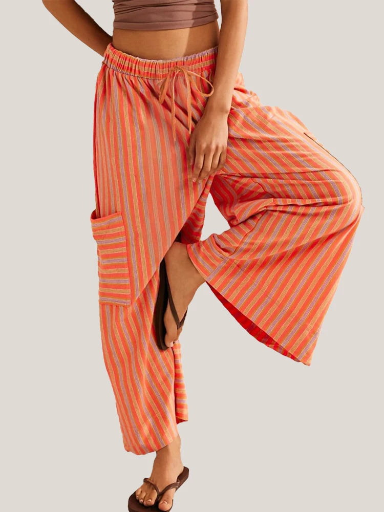 The Solara Stripe Wide Leg Pants