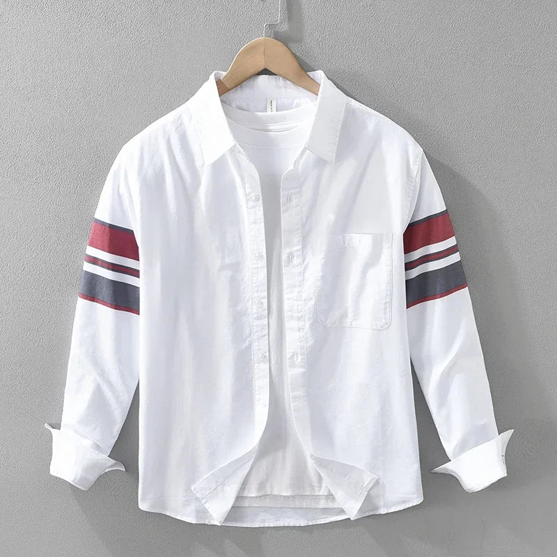Logan Pierce Striped Cotton Shirt