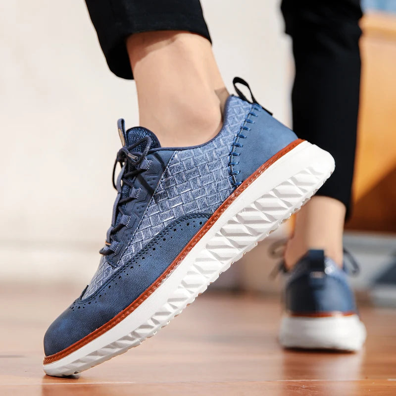 Logan Pierce Textured Sneakers