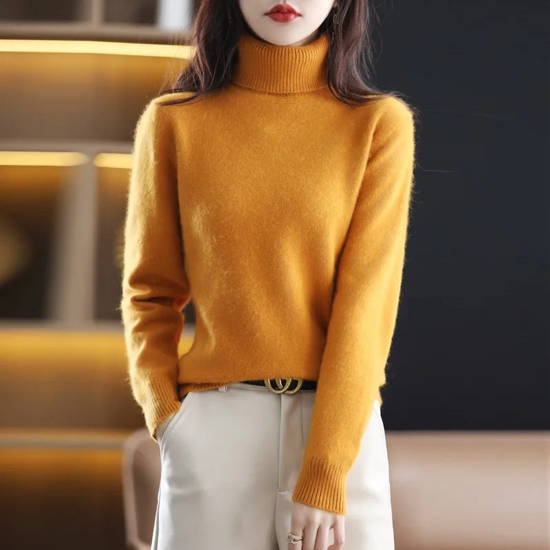Aurora Mink Cashmere Turtleneck