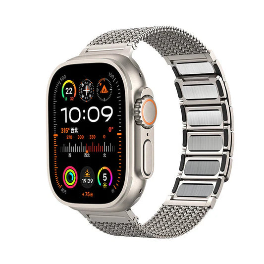 Heritage Braided Stainless Steel Apple Watch Band