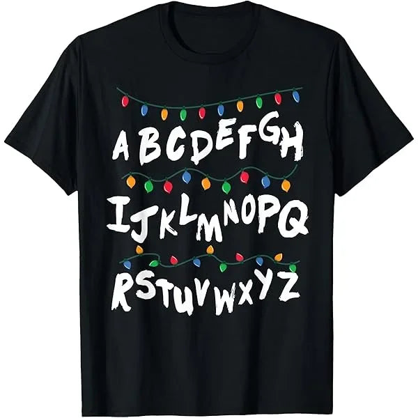 Upside Down Alphabet Lights Shirt