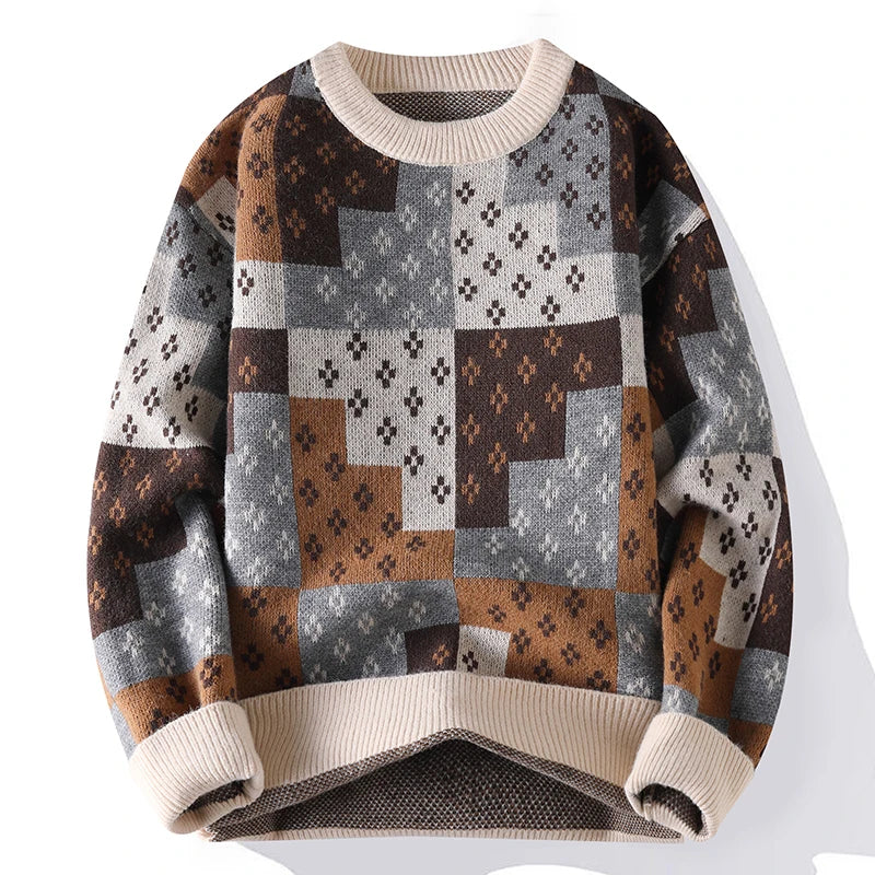 Dan Wallen Geometric Crewneck Sweater