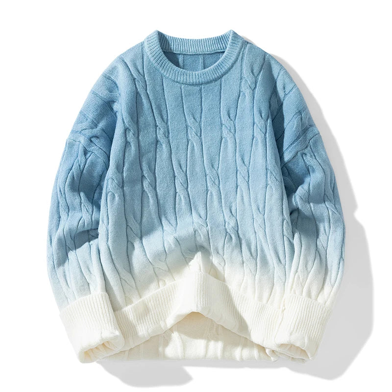 Nathaniel Brooks Cable Knit Wool Sweater