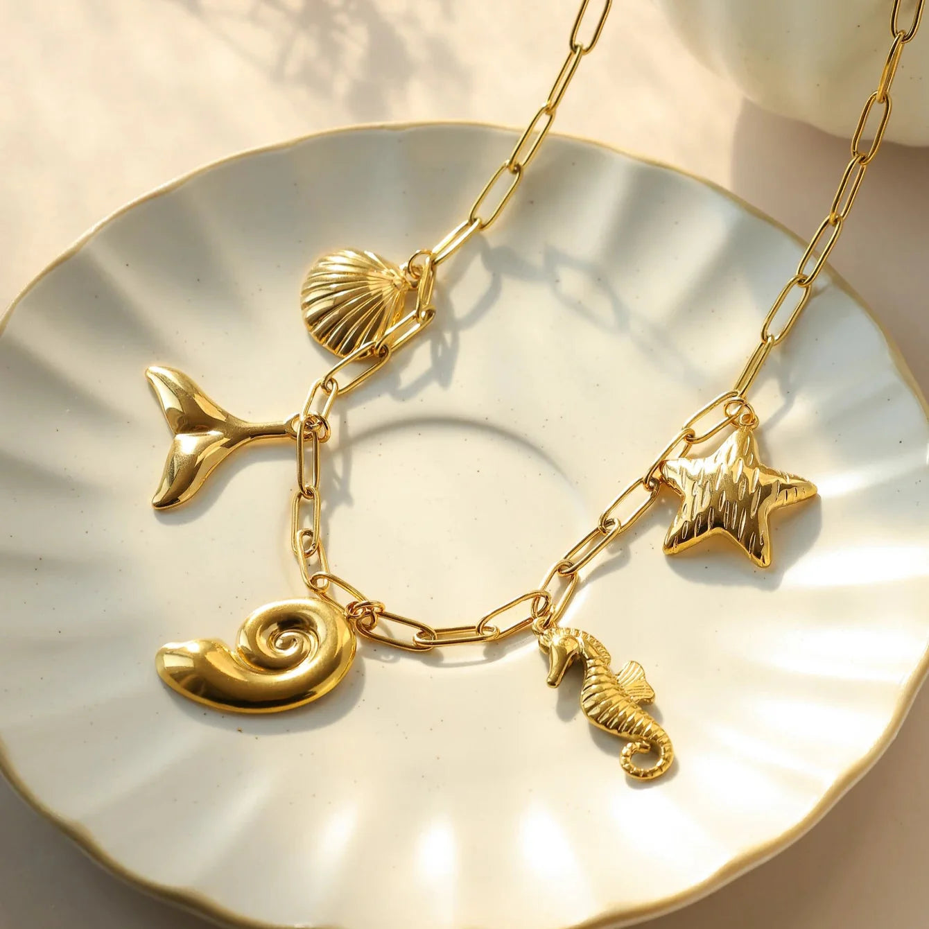 Luna Rose Charm Necklace