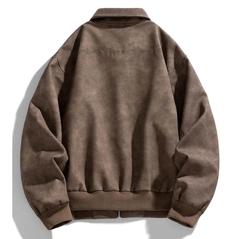 Jack Harrington Embroidered Leather Jacket