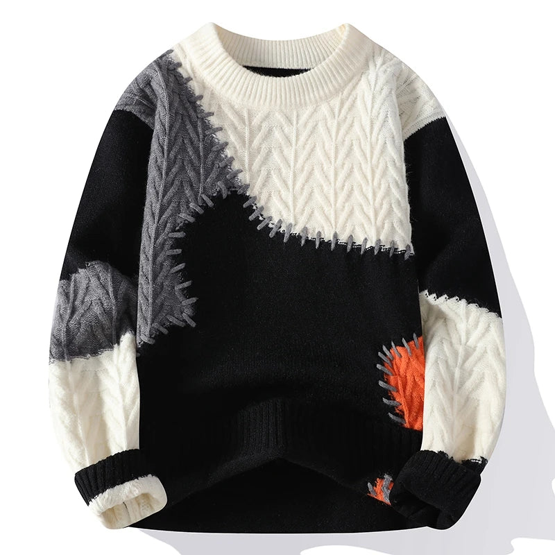 Montreal Patchwork Wool Sweater
