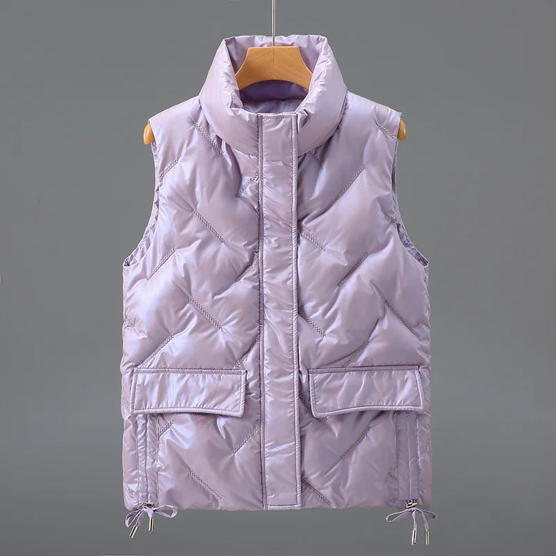 Camille Quilted Down Vest