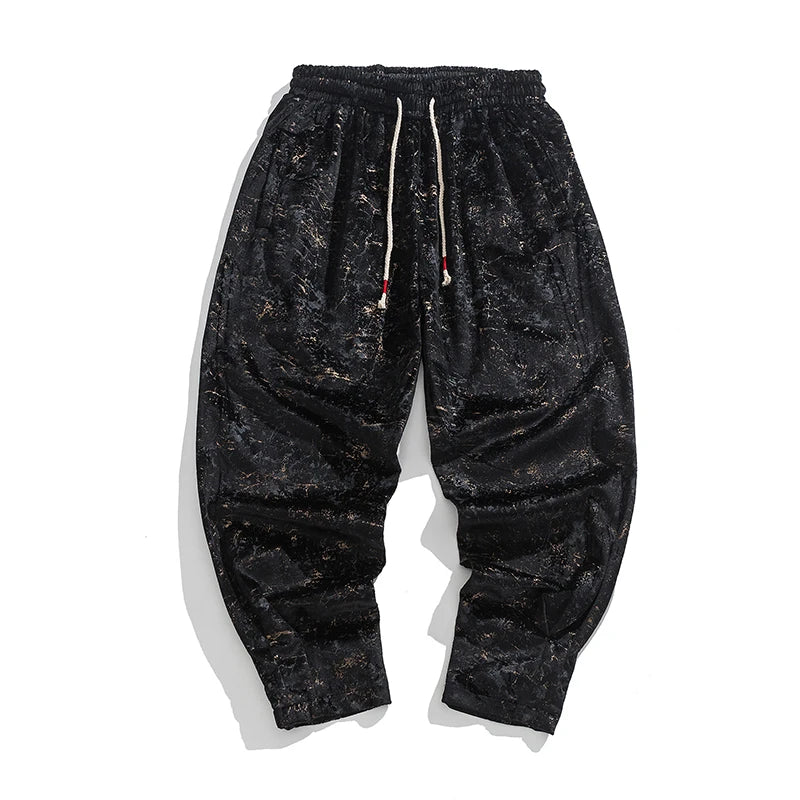 Jacob Mason Marble Velvet Pants