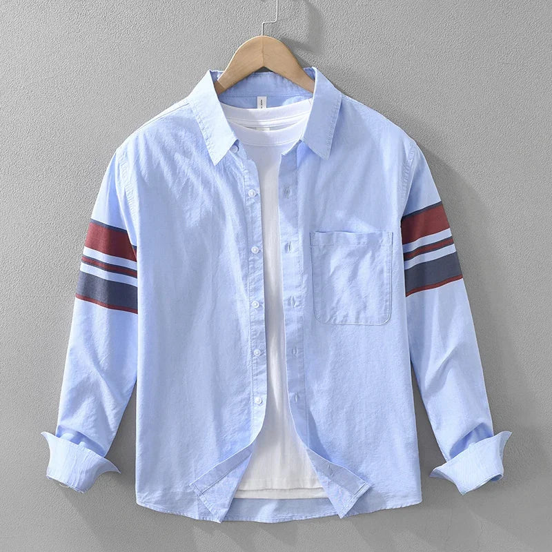 Logan Pierce Striped Cotton Shirt