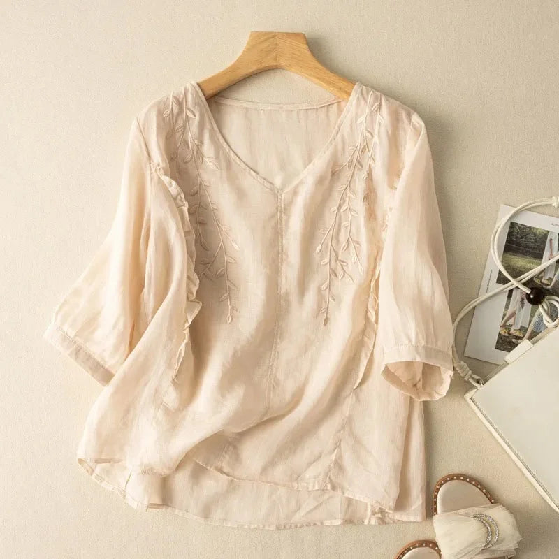 Dana Rose Linen Shirt