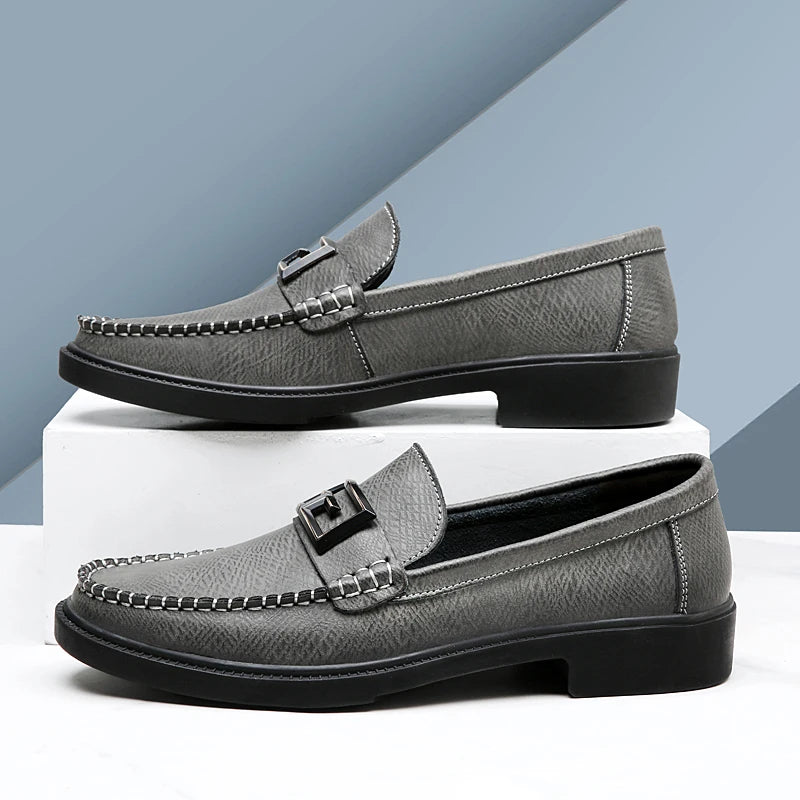 Logan Pierce Textured Leather Loafer