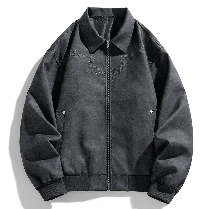 Jack Harrington Embroidered Leather Jacket