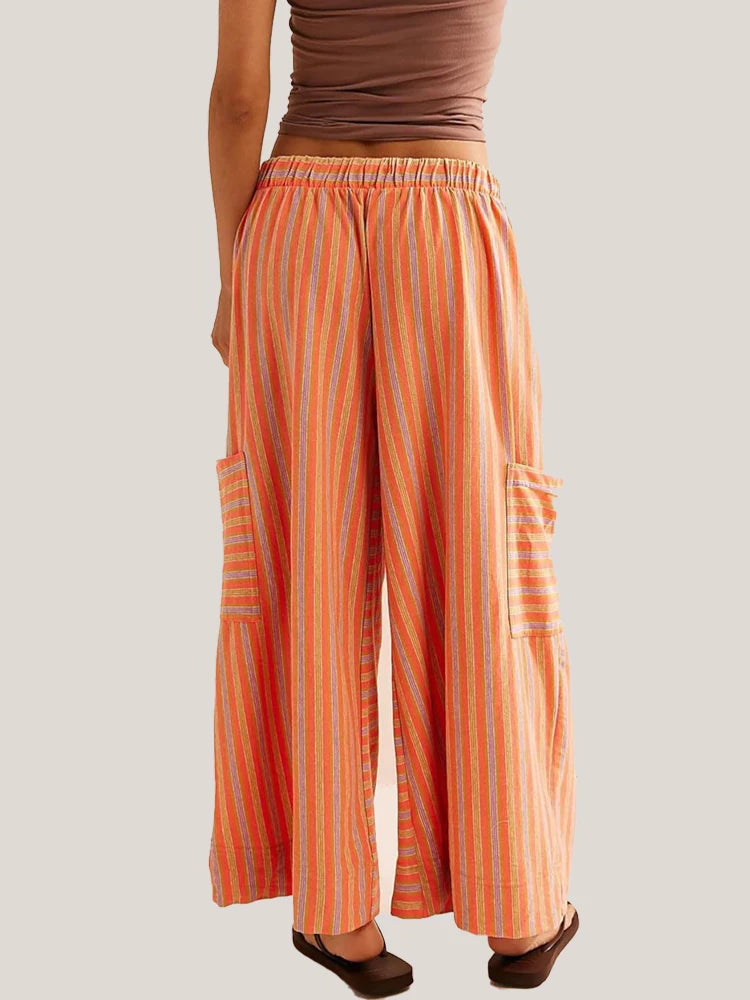 The Solara Stripe Wide Leg Pants