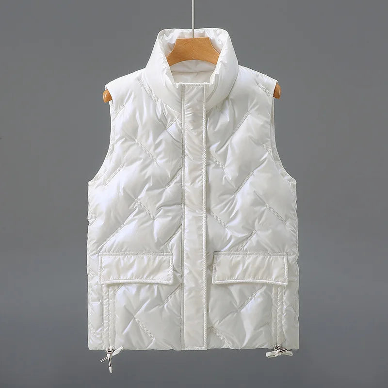 Camille Quilted Down Vest