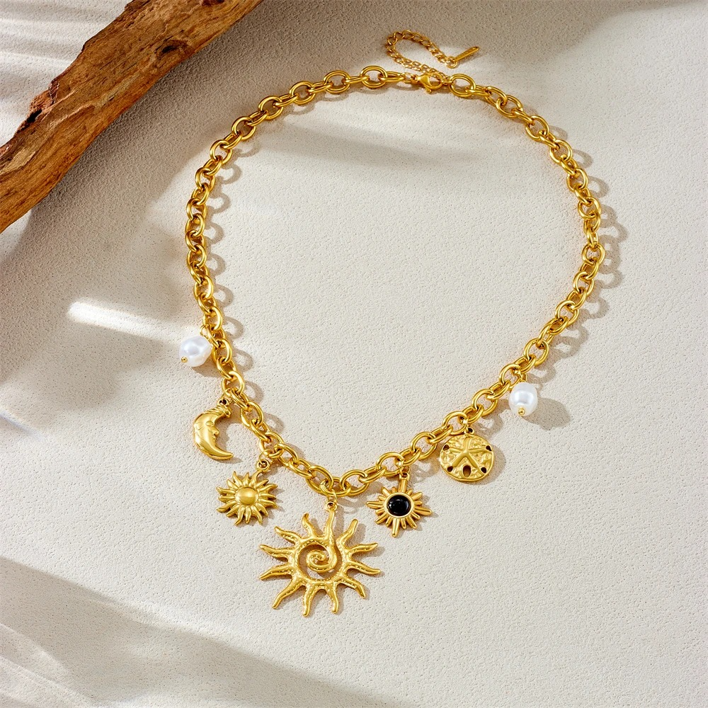 Luna Rose Charm Necklace