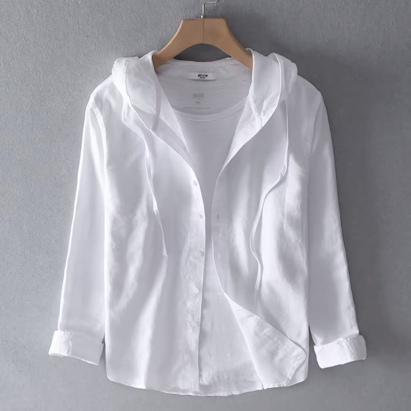 Hannah Clay Linen Hoodie