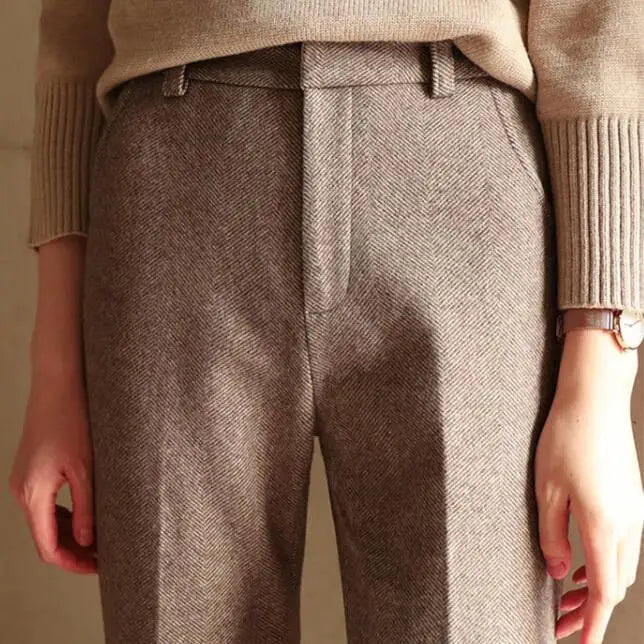 Clara Woods Herringbone Trousers