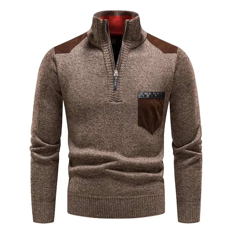 Renzo Wool Half-Zip Sweater