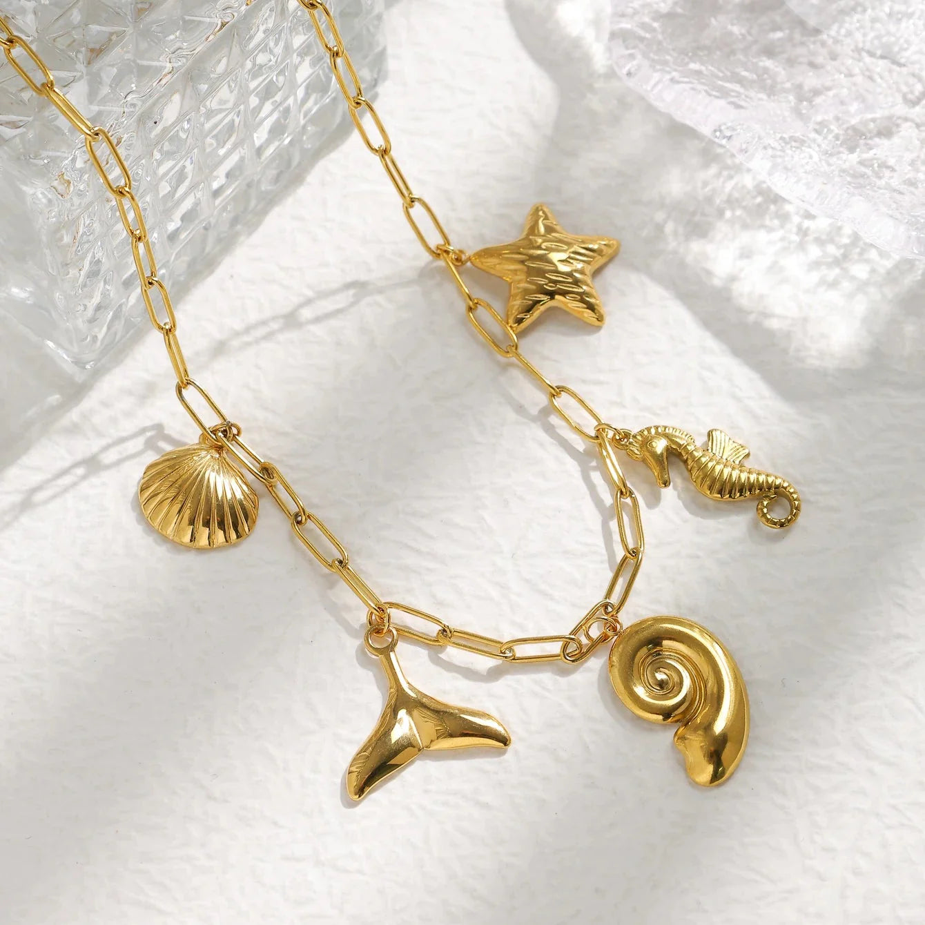 Luna Rose Charm Necklace