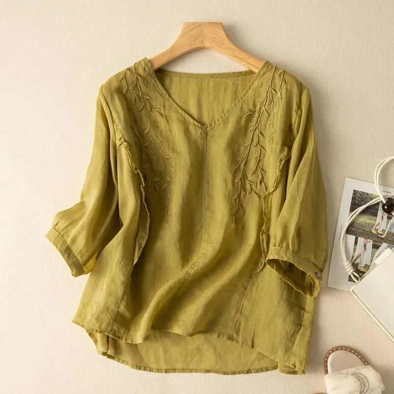 Dana Rose Linen Shirt