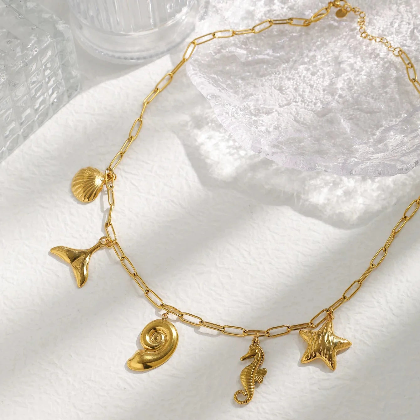 Luna Rose Charm Necklace