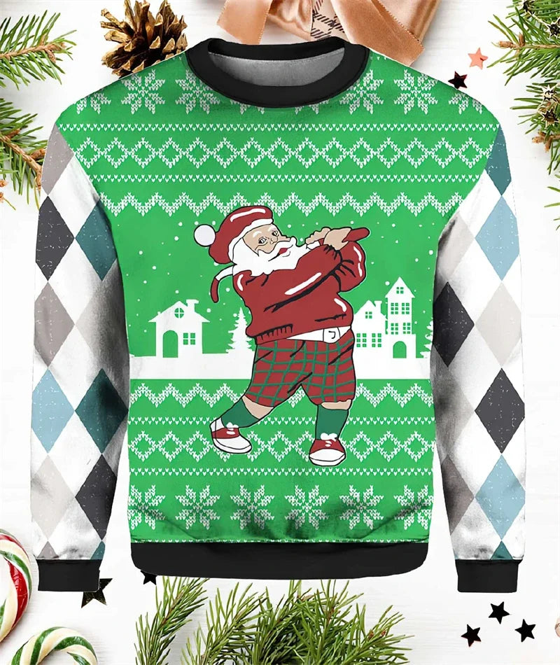 Funny Santa Claus Sweaters For Christmas