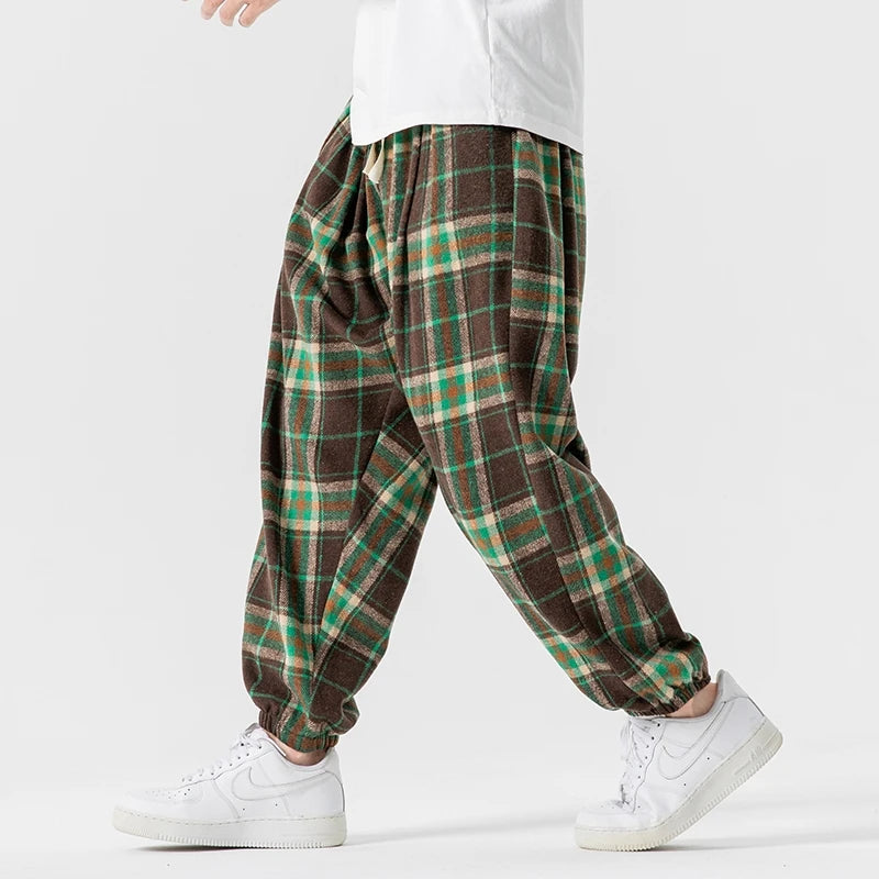 Jack Anthony Plaid Trousers