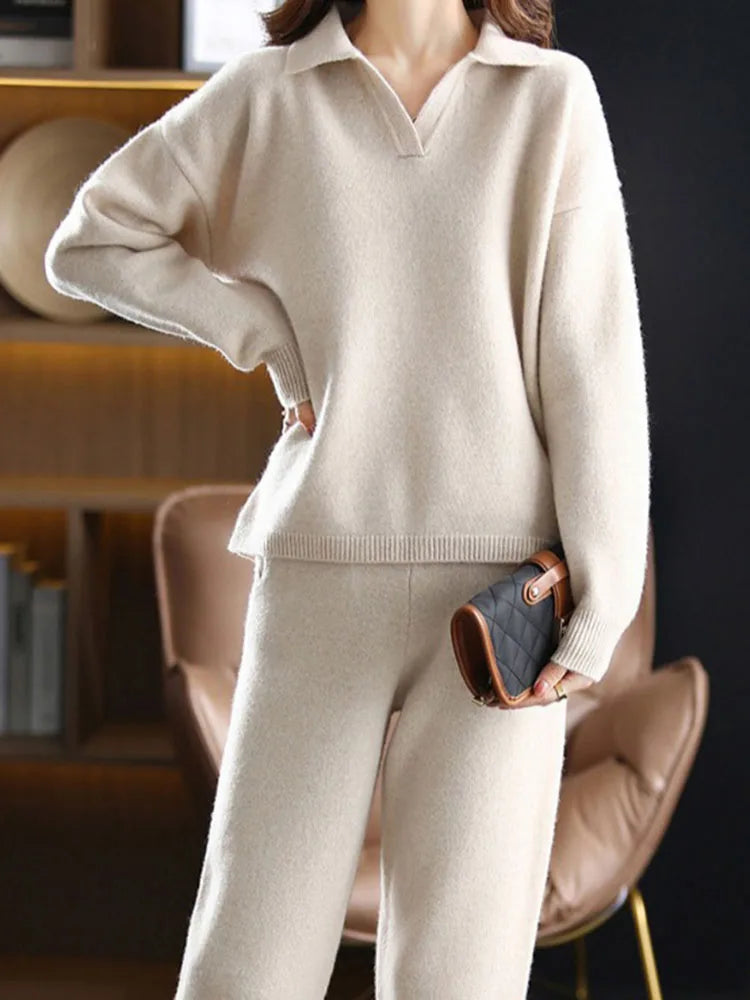 Clara Luxe Wool Knit Set