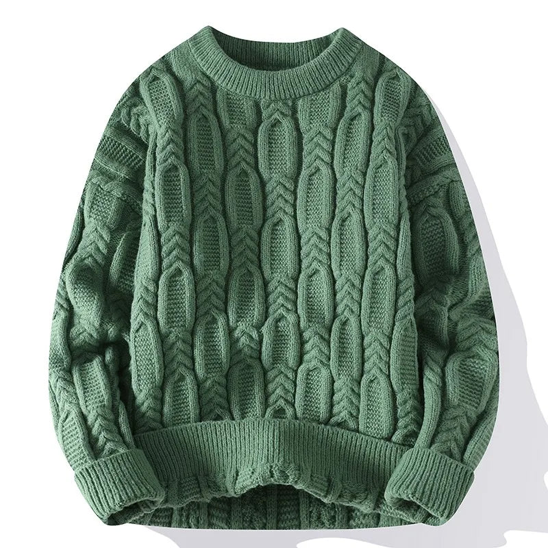 Heritage Cable Knit Wool Sweater