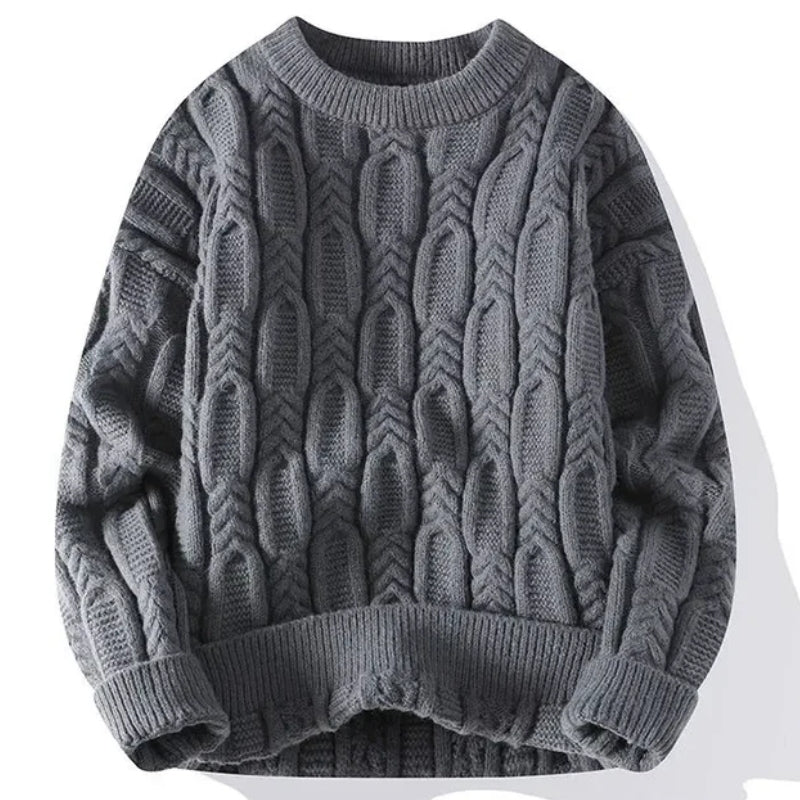 Heritage Cable Knit Wool Sweater
