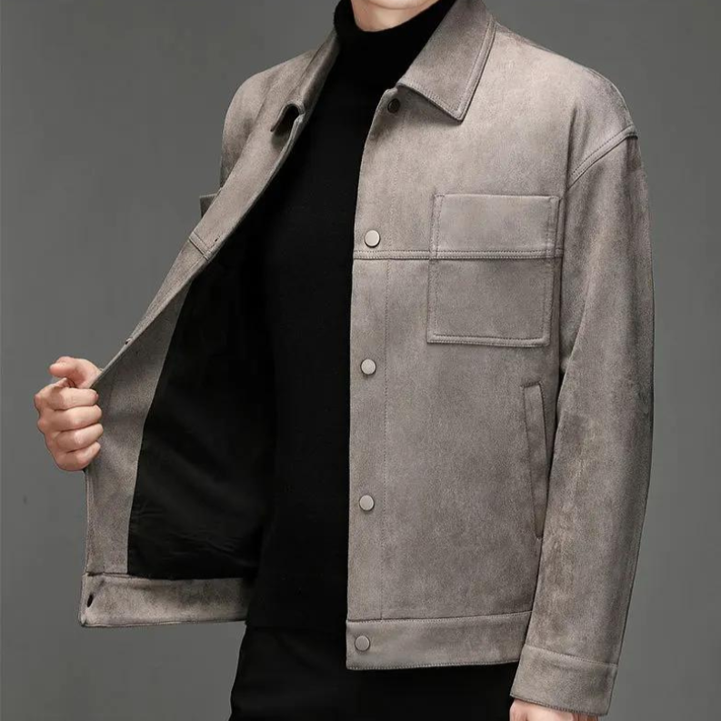 Lucas Bennett Soft Suede Jacket