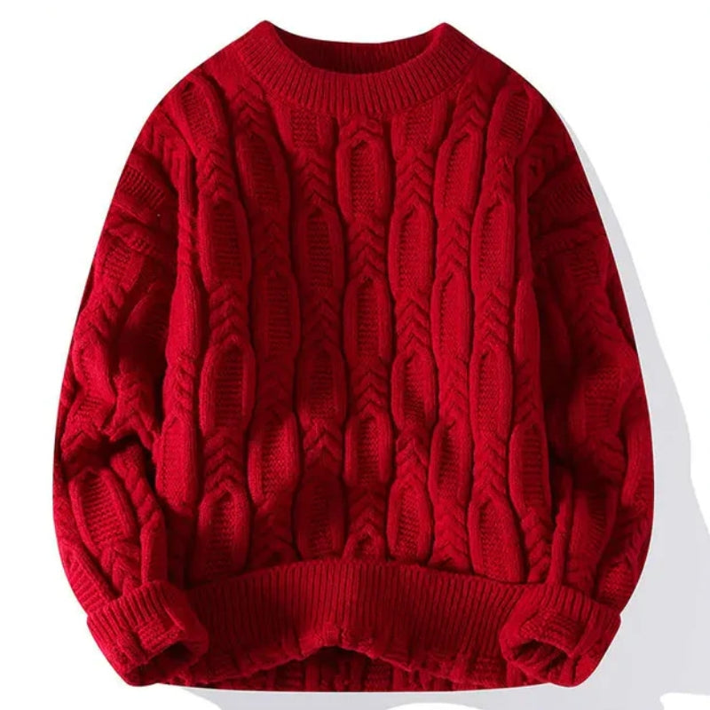 Heritage Cable Knit Wool Sweater
