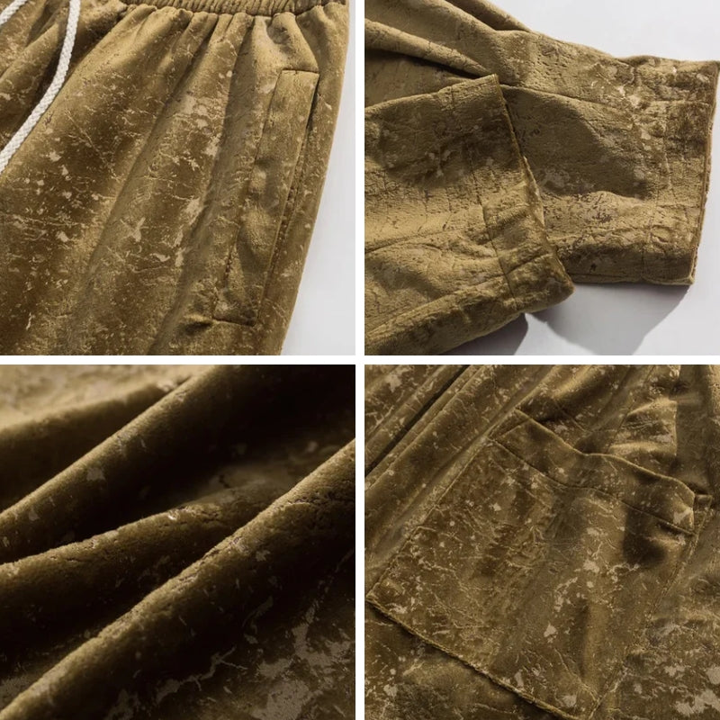 Jacob Mason Marble Velvet Pants
