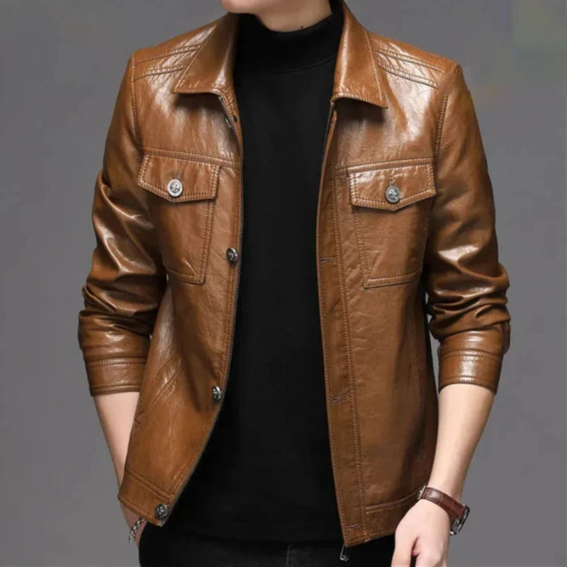 Dan Wellington Genuine Leather Jacket