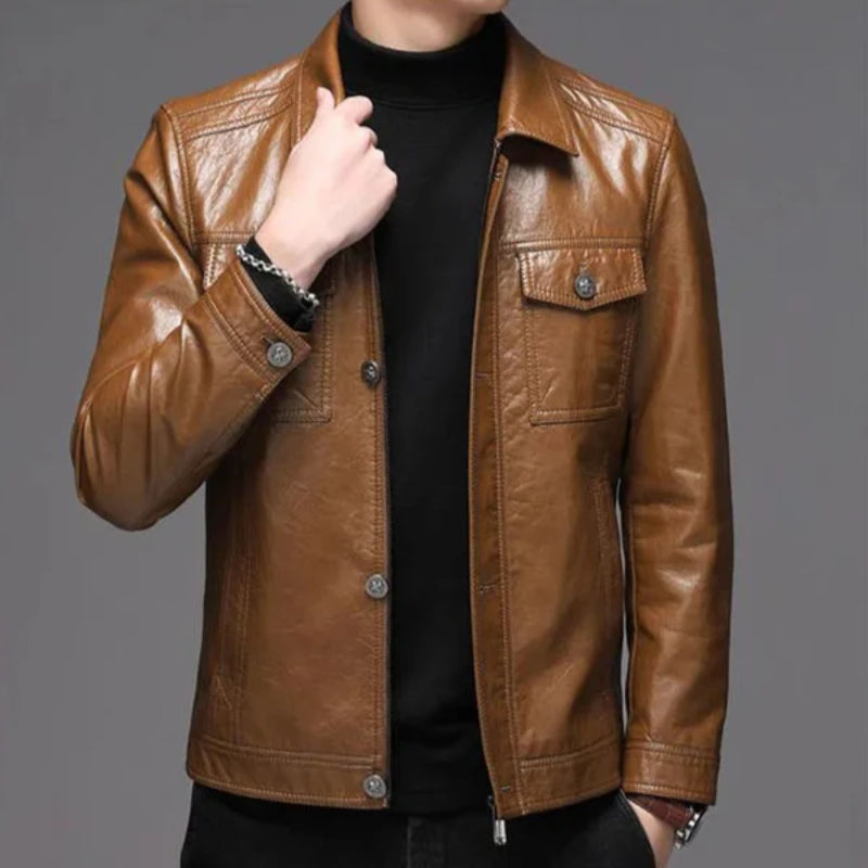 Dan Wellington Genuine Leather Jacket