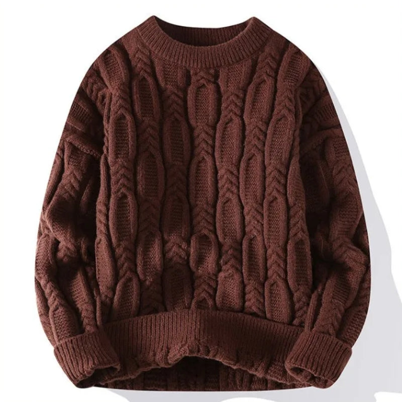 Heritage Cable Knit Wool Sweater