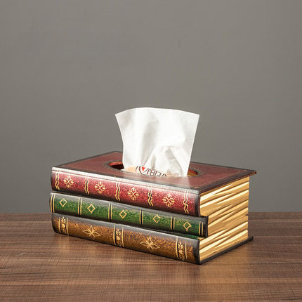 Retro Book Tissue Holder