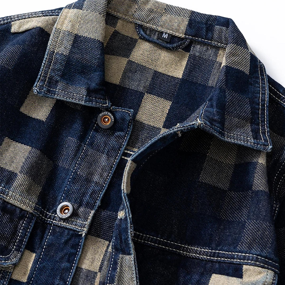 Mosaic Vintage Denim Jacket