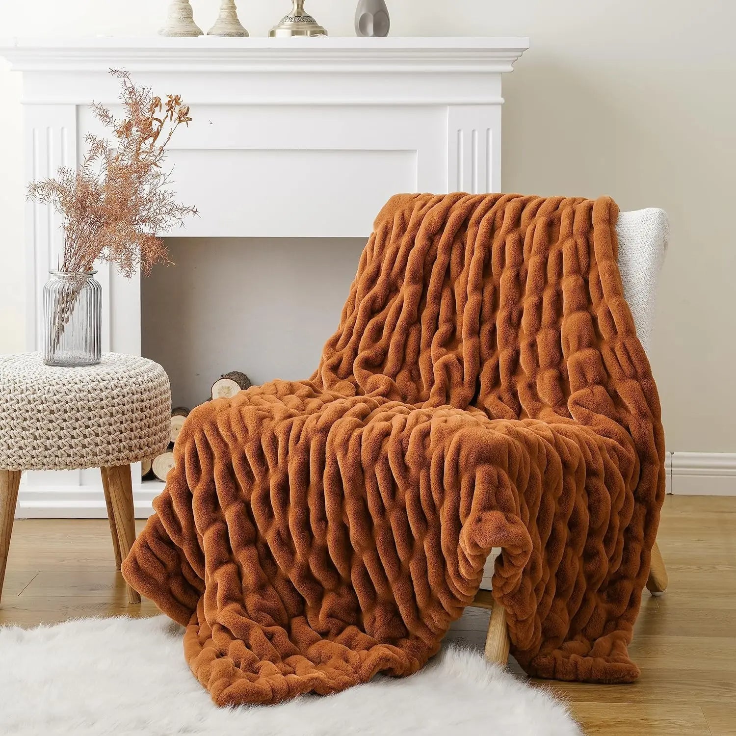 Heritage Plush Quilted Blanket