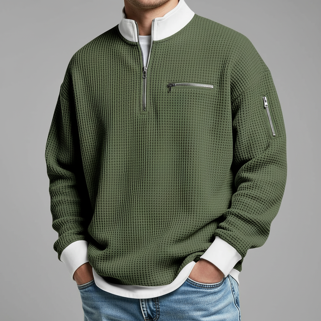 Jacob Mason Waffle Knit Sweater