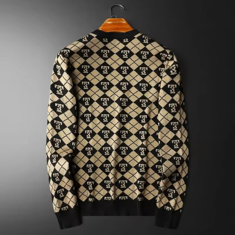 Jace Cole Retro Knit Sweater