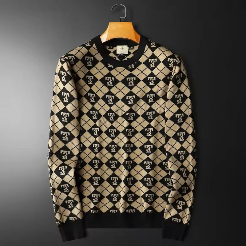 Jace Cole Retro Knit Sweater