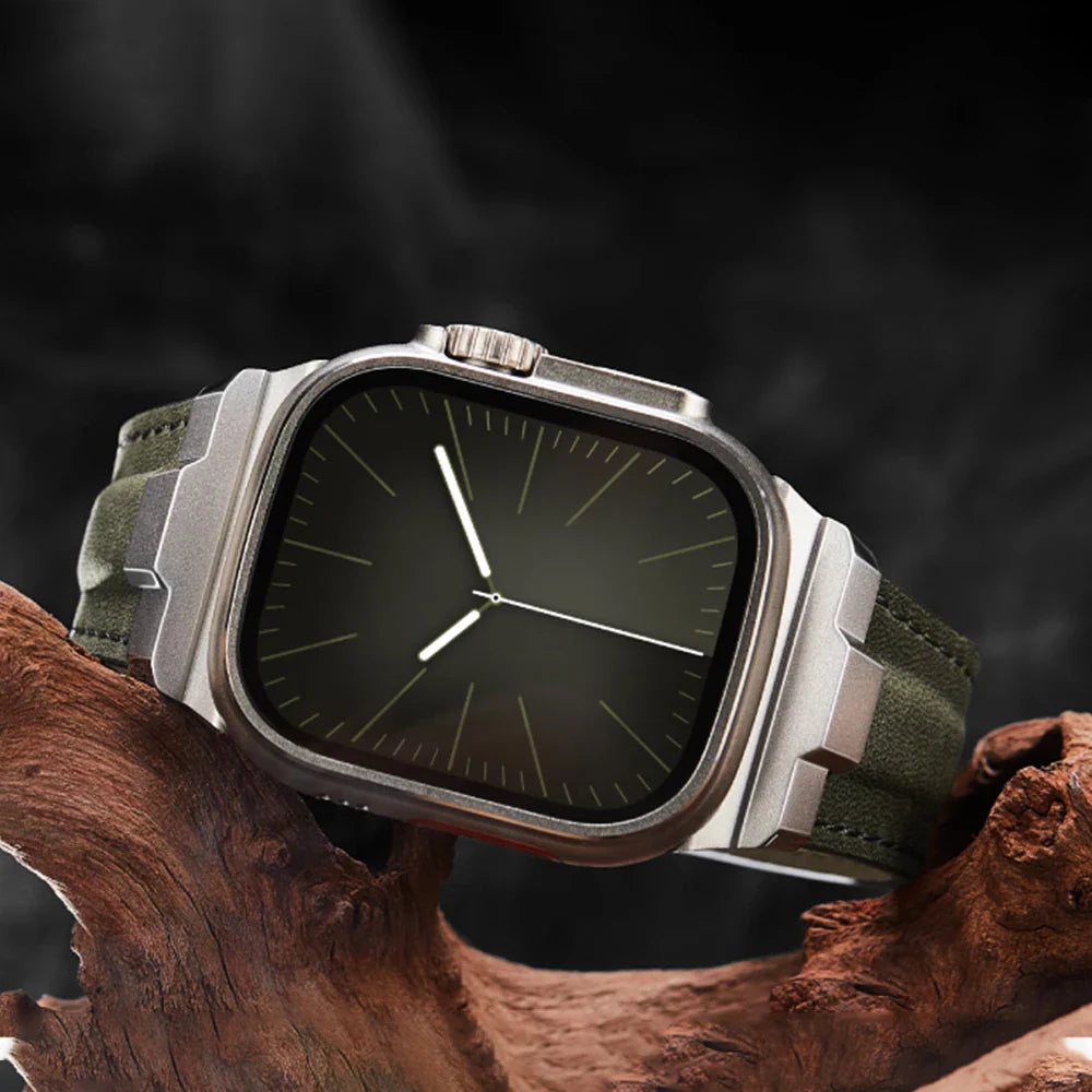 TitaniumStyle Leather Apple Watch Band