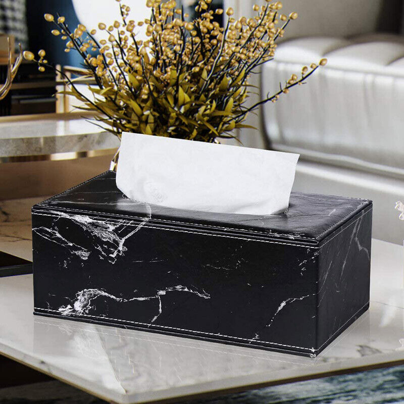 Craftsman Marble Tissue Box Holder