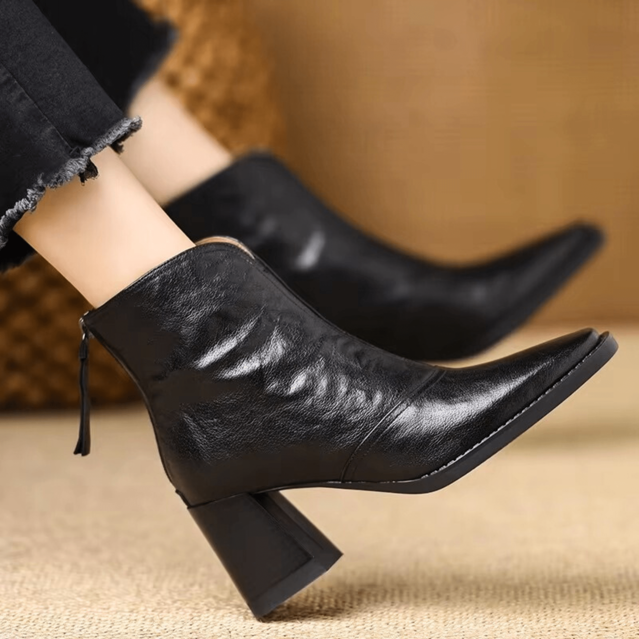 Ovelle Leather Ankle Boot